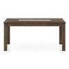 Brighton Xl 6 Seater Dining Table, Finish - Danish Walnut with Reed Dining Chair Set