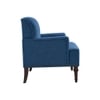 Terren Boucle Fabric Lounge Chair in Blue