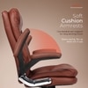 Kepler Brooks Kingsbury Premium Leatherette Office Desk Chair in Tan Colour