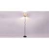 Tatum Beige Bamboo Shade With Iron Floor Lamp