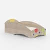 Loopy Loop Toddler Bed in Oak and Multicolor
