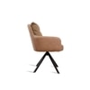 Synluxe Fabric Dining Chair in Brown Colour