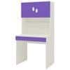 Corolla Kids Study Desk with Drawer Built In Bookshelf and Petal Handles in Lavender Purple Colour