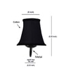 Devansh Black Wall Mounted Lamp With Black Cotton Shade
