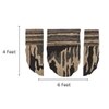 Abstract Handmade Natural Wool Wall Art Brown Black 3 Panel Set 4 x 6 Feet