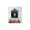 turvi solid wood prayer unit in mahagony finish