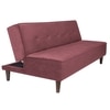 Palermo 3 Seater Sofa Cum Bed in Dark Pink Colour