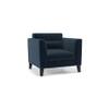 Lewis Sofa Set (Colour : Sea Port Blue Velvet, Cushion : Soft, Seater : 3+2+1)