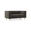 Rubik Premium 2 Seater Fabric Sofa in Smoke Colour
