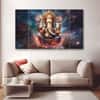 The Castle Decor Ganesha Wall Art Set of 5 27x48 Inch
