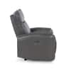Venezia One Seater Motorized Leather Recliner in Smoke Grey Colour
