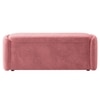 Risibol   Velvet 2 Seater Ottoman Bench  with Storage in Peach Color