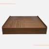 Morvix Wood Queen Bed Without Storage Columbian Walnut Brown