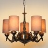 Devansh Dual Gold  Antique Wall Mounted Lamp With Beige Jute Shade