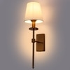 Eliante Cloth Shade Wall Lights Mild Steel & Fabric Material Antique & White Finish