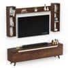 Blesky Miltra Tv Entertainment Unit Set Top Box In Brown Maple Finish