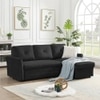 Scarlet  Pull Out Sofa cum Bed  in Black Colour