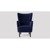 Ludwi Accent chair Velvet in Navy Blue Color
