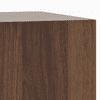 Zoey Engineered Wood 2 Door Wardrobe in Classic Walnut Finish