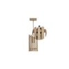 Elegant Beige Solid Wood Single Hanging Light