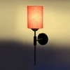 Devansh Metal Electric Wall Light in Black Colour with Orange Shade Count of 1 Light