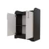 Nextstep 2 Door Metal Floor Cabinet Black