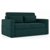 Camden Compact 3 Seater Pull Out Sofa cum Bed In Malibu Blue Colour