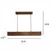 Artline 36 Brown Solid Wood Single Hanging Light