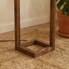 Tesseract Beige Jute Floor Lamp with Beige Jute Base