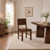 Noguchi Sheesham Wood Dining Chairs in Scratch Resistant Provincial Teak Finish Set of 2