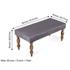Bestone Sheesham Wood Accent Dining Bench (Iron Grey Velvet Teak Finish)