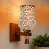 Devansh Metal Electric Wall Light in Black Colour with Multi Shade Count of 1 Light