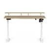 Wrick Plus Height Adjustable Study Table European Oak & White