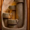 Tabletop Modern Bowl Water Fountain With Bamboo Finish