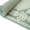 MACCON Wool Rectangle Carpets Hand Tufted in Blue Colour