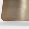 Akar Solid Wood Four Seater Dining Table in Gold Finish
