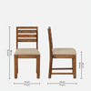 Arbor Solid Wood 4 Seater Dining Set With 4 Chairs in Honey Finish
