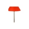 Orange cotton with Metal Gold Table Lamp