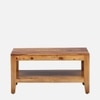 Scout Rectangular Solid Wood Coffee Table In Walnut Finish