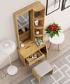 Hexa Red Wooden Dressing Table in Giant Wood Colour
