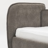 Cloud Engineered Wood Double  Size Bed Without Storage (Grey Colour)