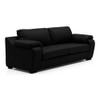 Trissino 3 Seater Leather Sofa in Licorice Colour