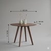 Holt Solid Wood 4 Seater Dining Table in Provincial Teak Finish