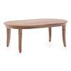 Florence Oval Solid Wood Coffee Table In Teak Finish