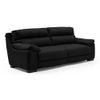 Thiene 3 Seater Leather Sofa in Licorice Colour
