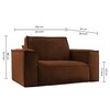 Skult Pull Out Sofa cum Bed in Brown Colour