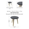 Metalsmith Solid Wood Side Table in Black Finish