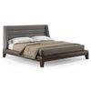 Taarkashi Solid Wood Queen Size Non Storage Bed In American Walnut Finish