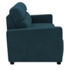 Alvaro Velvet 3 Seater Sofa T Blue Color