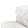 Gretta 3 Seater Fabric Sofa With Adjustable Headrest In Cloud White